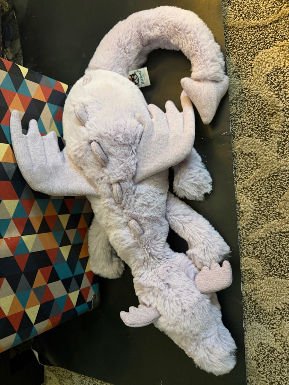 Read Description Jellycat Lavender Dragon Plush Stuffed Animal 20" Collectible